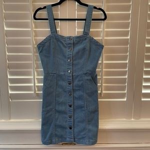 IRIS Blue Button Down Jean Dress